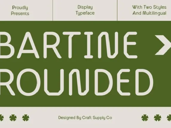 Bartine Rounded font