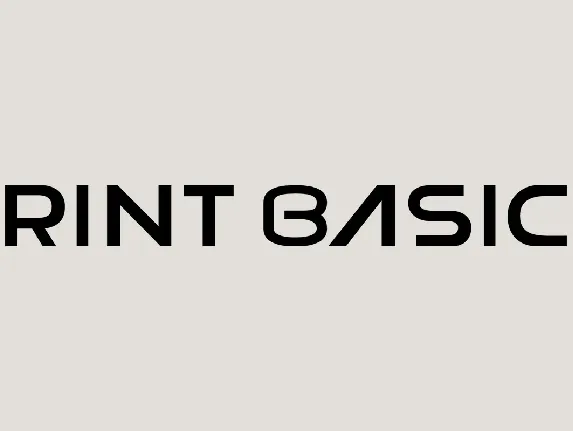 Rint Basic font