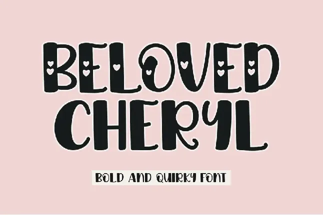 Beloved Cheryl - Personal Use font