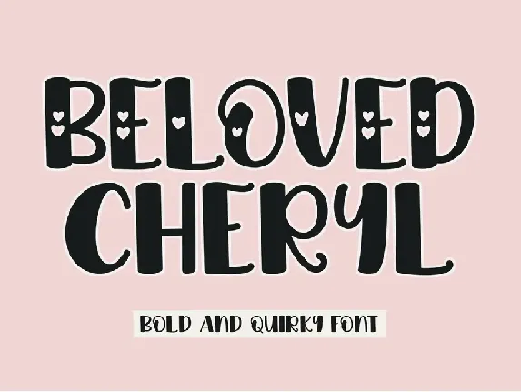 Beloved Cheryl - Personal Use font