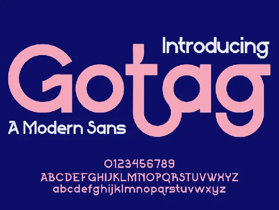 Gotag font