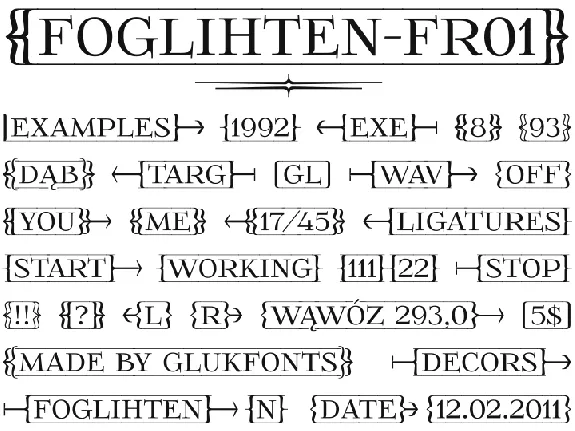 FoglihtenFr01 font