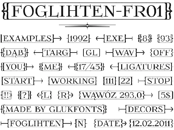 FoglihtenFr01 font