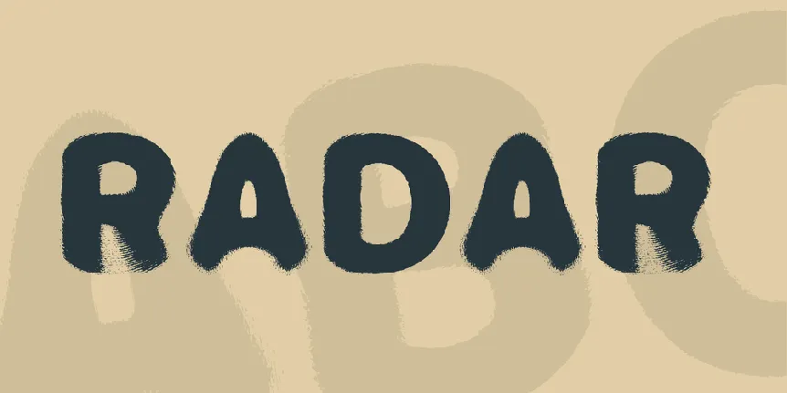 RADAR font