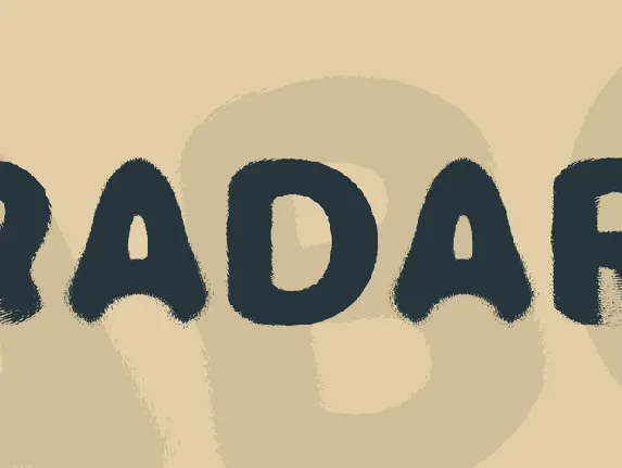 RADAR font