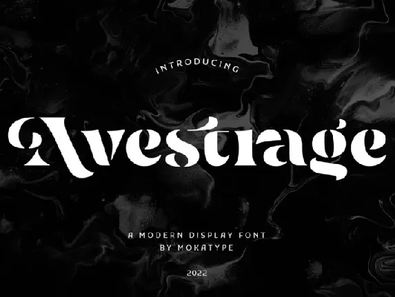 Avestrage font