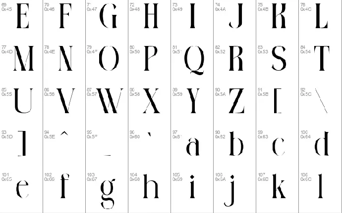 Malgods Bohemian font