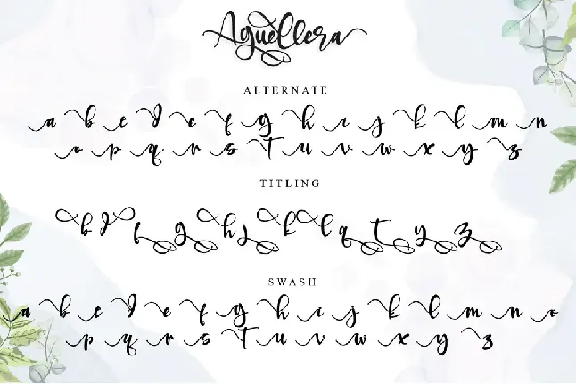 Aguellera font