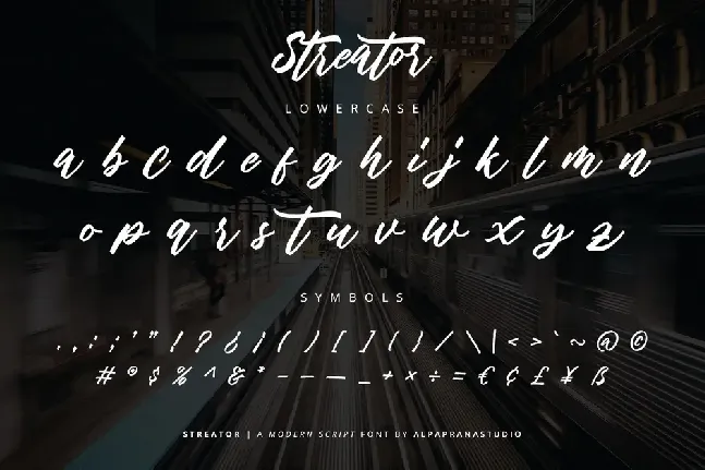 Streator font