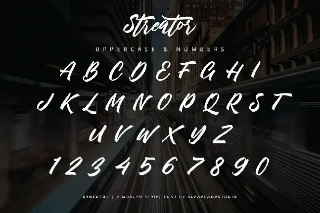 Streator font