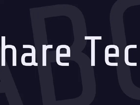 Share Tech font