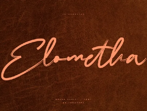 Elometha Script font