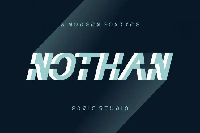 Nothan Futuristic font