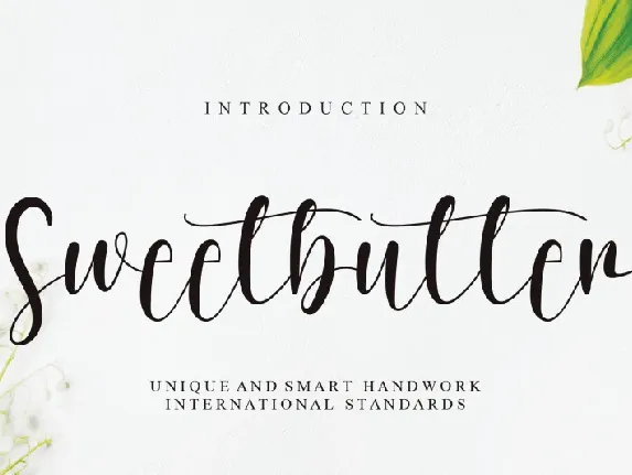 Sweetbutter font