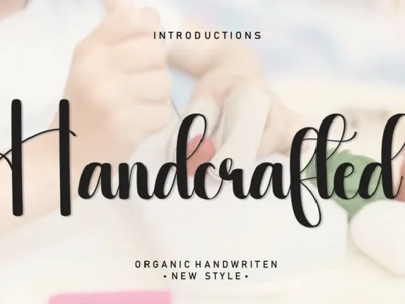 Handcrafted Script font