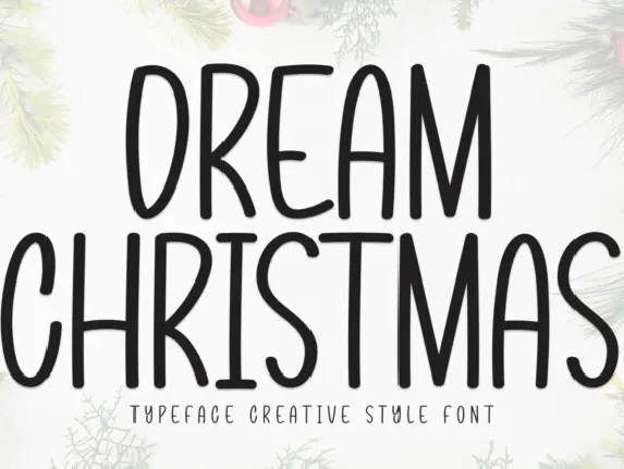 Dream Christmas Display font