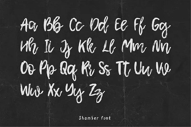 Shamber font