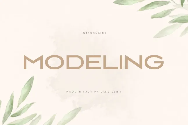 Modeling font