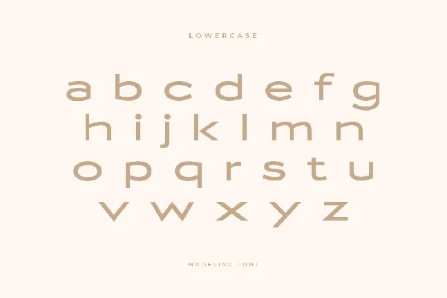 Modeling font