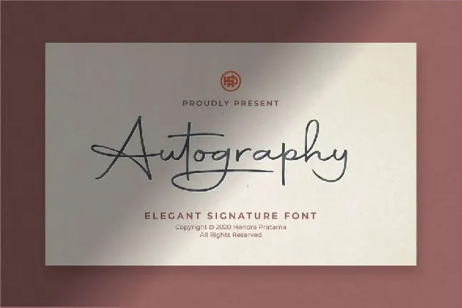 Autography font