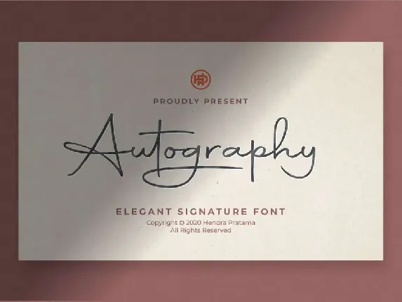 Autography font