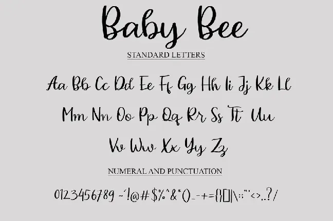 Baby Bee font