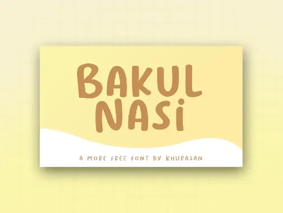 Bakul Nasi font