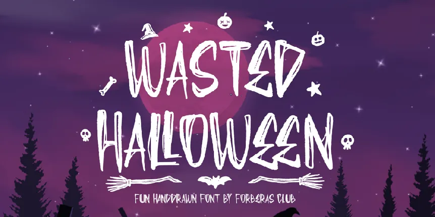 Wasted Halloween font