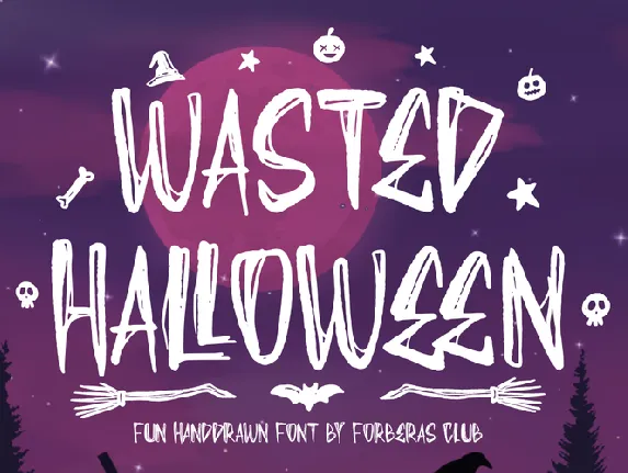 Wasted Halloween font