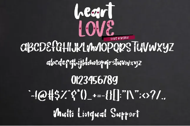 Heart Love Regular font