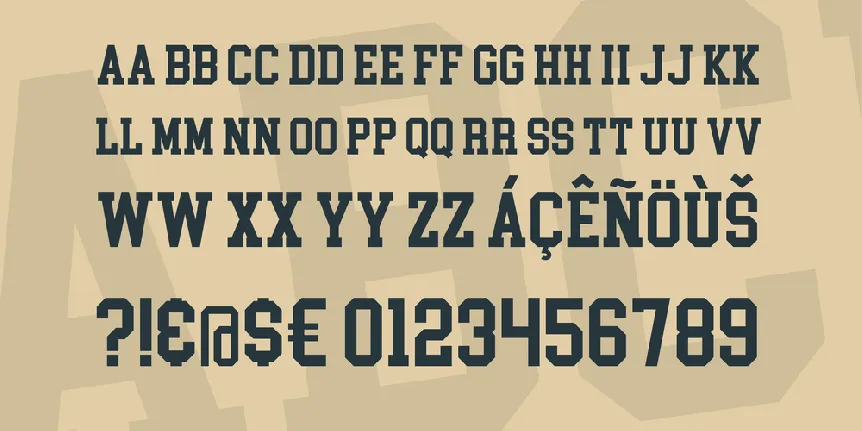 College Block font