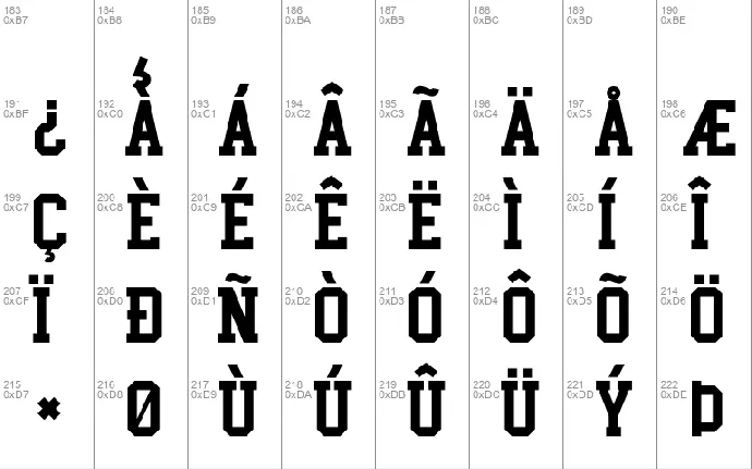 College Block font