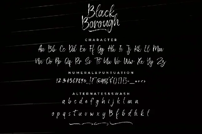 Black Borough font