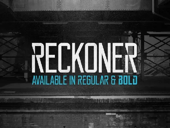 Reckoner font