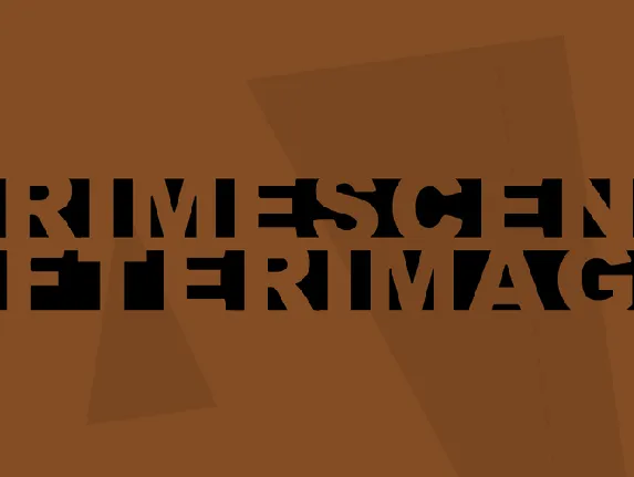 Crimescene Afterimage font