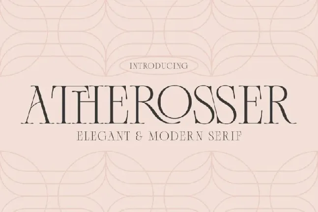 Atherosser font