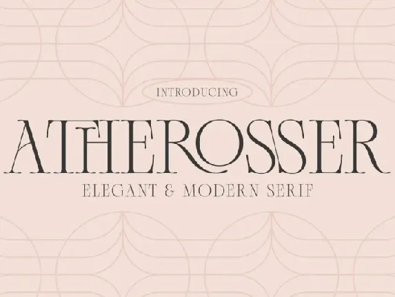 Atherosser font