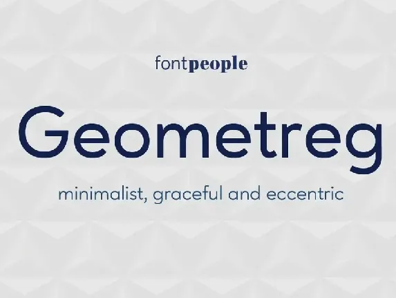 Geometreg Family font