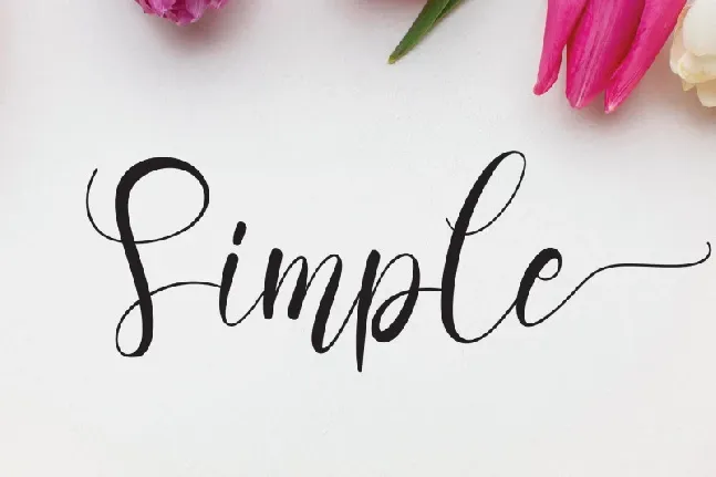 Simple font