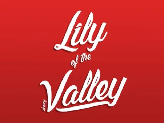 Lily of the Valley font