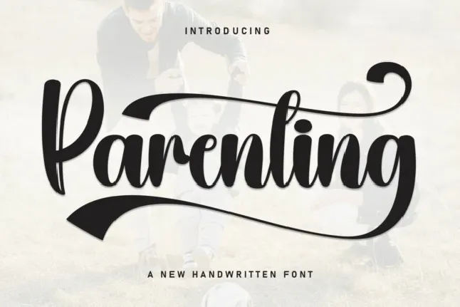 Parenting Script font