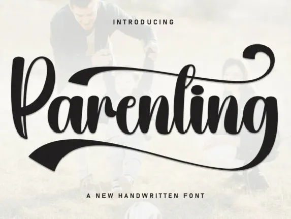 Parenting Script font