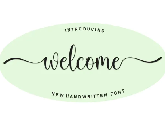 Welcome Script font