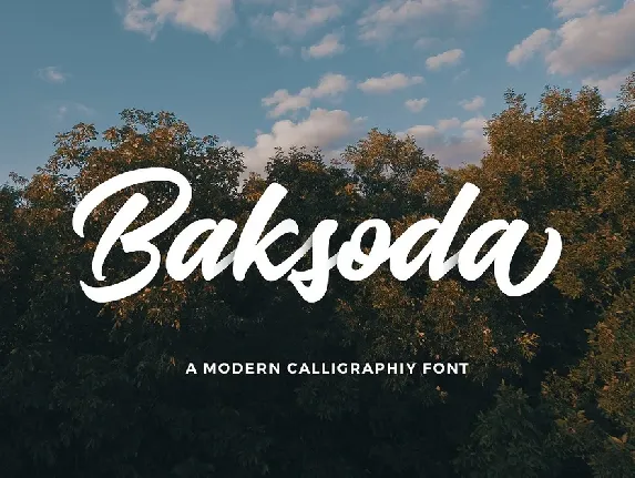 Baksoda font