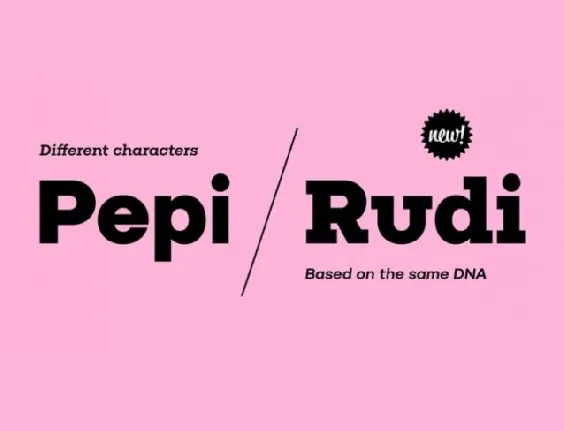 Pepi/Rudi Family font