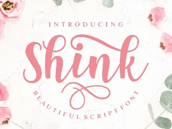 Shink Script font