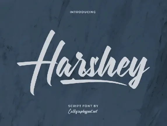 Harshey Demo font