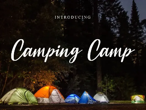 Camping Camp font