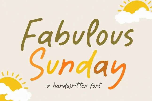 Fabulous Sunday font