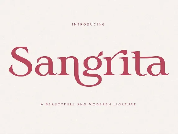 Sangrita font